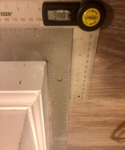 General Tools Digital Angle Finder Ruler #822 - 5" Stainless Steel Woodworking Protractor Tool with Large LCD Display 5-Inch 33 71J3inaP5tL