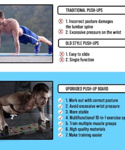 AERLANG Push Up Board, Portable Multi-Function Foldable 10 in 1 Push Up Bar, Push up Handles for Floor,Professional Push Up Strength Training Equipment P1-Push up board 7 71J3lg90SvL