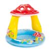 INTEX 57114EP Mushroom Baby Pool: Built-In Mushroom Shade – Soft Inflatable Floor – Durable Vinyl – Ages 1-3 – 40" x 35" 34 71J3yrkAeNL