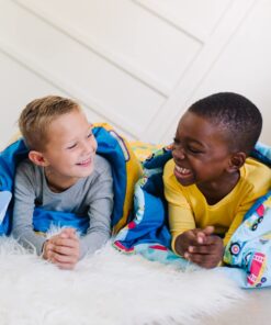 Alternative view of Wildkin Kids Sleeping Bags for Boys & Girls, Measures 57 x 30 x 1.5 Inches, Cotton Blend Material Sleeping Bag for Kids, Ideal for Parties, Camping & Overnight Travel(Trains Planes & Trucks) Trains, Planes, and Trucks