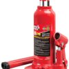 BIG RED T90803B Torin Hydraulic Welded Bottle Jack, 8 Ton (16,000 lb) Capacity, Red Standard 8 Ton (16,000 LBs) 44 71J4ity8mL