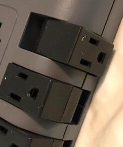 Belkin Surge Protector Power Strip w/ 8 Rotating & 4 Standard Outlets - 8ft Sturdy Extension Cord w/ Flat Pivot Plug for Home, Office, Travel, Desktop & Charging Brick - 4320 Joules of Protection 1 Pack 46 71J5ZlVslIL