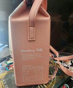 LUI SUI Fruits Banana Strawberry Milk Box Cross Body Purse Bag Women Phone Wallet Shoulder Bags Pink 59 71J60xg40fL