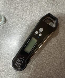 Waterproof Instant Read Digital Meat Thermometer for Cooking and Grilling, Food Thermometer with Backlight, Magnet, Calibration, and Foldable Probe, Bottle Cap Opener for Kitchen Gadgets, BBQ, Grill 36 71J6b38GzaL