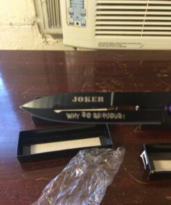 Alternative view of 1 X Tac Force Assisted Opening Folding "Why So Serious?" Joker Purple Knife NEW!!!