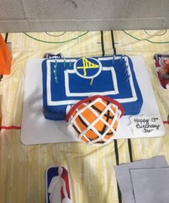 amscan Spalding Basketball Table Cover - 54" x 102", Blue/Red, 1pc 22 71J6r69YJdL