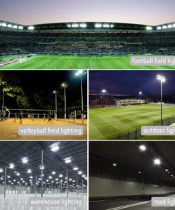 LEDMO 1500W Equivalent LED Stadium Flood Lights - Powerful Commercial Outdoor Lighting for Sports Fields, Arenas and Counts - 240W 36000LM 100-277V 5000K - Weatherproof and Energy Efficient 240W-1PC 27 71J74aGkq5L