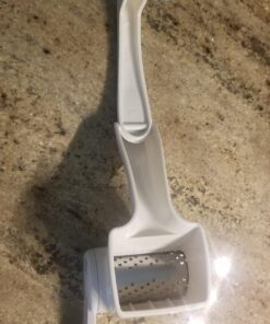 Zyliss Professional Cheese Grater, NSF Certified - Rotary Cheese Grater - Handheld Cheese Grater with Handle - Vegetable, Chocolate, Hard Cheese & Nut Grater - White Restaurant Cheese Grater 35 71J7LkYyWoL