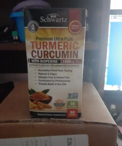 Turmeric Curcumin with Black Pepper Extract 1500mg - High Absorption Ultra Potent Turmeric Supplement with 95% Curcuminoids and BioPerine - Non GMO Turmeric Capsules for Joint Support - 90 Capsules 90 Count (Pack of 1) 39 71J7M3Np4NL