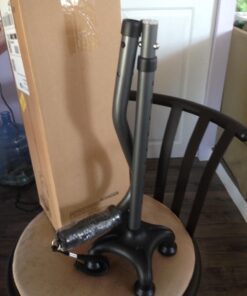 Ez2care Adjustable Folding Quad Cane for Right or Left Hand Use, Lightweight, Self Standing Small Base Walking Stick for Travel and Storage, Four Prongs Collapsible Cane, Metallic Grey 21 71JBjZDTtGL