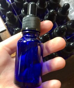 Vivaplex 24, Cobalt blue, 15 ml (1/2 oz) Glass Bottles, with Glass Eye Droppers 38 71JBtyqIxdL