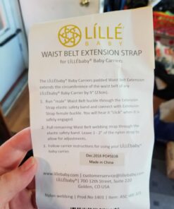 LÍLLÉbaby 6-in-1 Baby Carrier Waist Belt Extension Buckle, Black 34 71JC65QrCmL