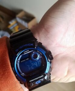 Casio Men's G8900A-1CR G-Shock Black and Blue Resin Digital Sport Watch 45 71JCEbUJtsL