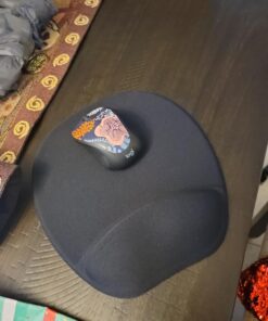 Memory Foam Mouse Pad Mat with Wrist Rest (Black) 13 71JCNuzCKQL