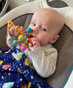 Manhattan Toy Atom Rattle & Teether Grasping Activity Baby Toy 25 71JCm5hOiEL 3