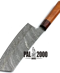 Inch Custom Handmade Forged Damascus Steel Fixed Blade Serbian Chef Knife edc With Sheath (9283) 9283 17 71JD2DkQL2L