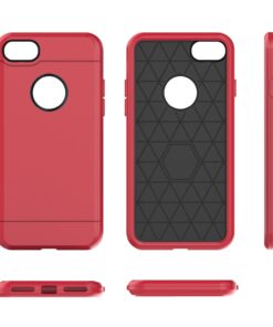 iPhone 7 Case, Hybrid Modern Slim Textured Grip Cell Phone Case for Apple iPhone 7 (2016) (Hot Pink) Hot Pink 10 71JDQ6KsNML