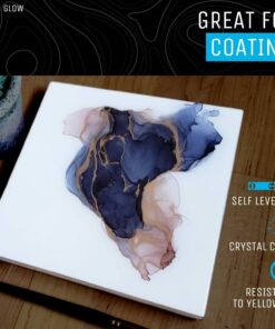 Art ‘N Glow Epoxy Resin for Clear Casting and Coating - 1 Gallon Kit - Perfect for Molds, Crafts, Tumblers, Jewelry, Wood - Food Safe, Non Yellowing, Bubble Free, and Made in The USA 27 71JDdwZl3aL 2