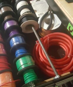SoundBox Connected 0 Gauge Red Amplifier Amp Power/Ground 1/0 Wire 25 Feet SuperFlex Cable 25' 18 71JE1PkOMpL