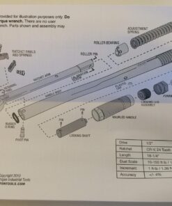 TEKTON 1/2 Inch Drive Micrometer Torque Wrench (10-150 ft.-lb.) | 24335 1/2 Inch Drive (10-150 ft.-lb.) 10-150 ft.-lb. 56 71JEa8 fTVL