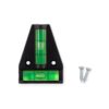 Camco RV T Level | Assists You in Leveling Your RV | For Front-to-Back and Side-to-Side Leveling | Screw-Mounted (25543), Green,black