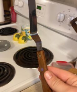 Alternative view of Ateco 1385 Offset Spatula with 4.5-Inch Stainless Steel Blade, Wood Handle, 4.5 Inch, natural Offset - 4.5"