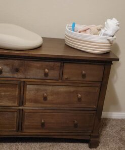 Evolur Cheyenne and Santa Fe Double Dresser, Antique Brown, 54x33x20.3 Inch (Pack of 1) 54x33x20.3 Inch (Pack of 1) English 21 71JH bJHunL