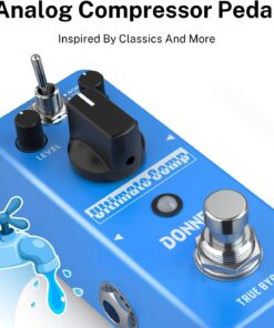 Donner Compressor Pedal, Ultimate Comp 2 Modes Compression Effect Pedal Pure Analog for Electric Guitar and Bass True Bypass Blue Compressor 22 71JI rMCPHL