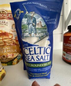 Fine Ground Celtic Sea Salt – (1) 16 Ounce Resealable Bag of Nutritious, Classic Sea Salt, Great for Cooking, Baking, Pickling, Finishing and More, Pantry-Friendly, Gluten-Free 16 Ounce (Pack of 1) 34 71JIjKuc5VL