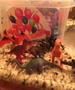 Alternative view of 12 - Assorted Medium Sized Plastic Toy Dinosaurs Play set figures.