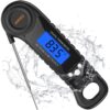 AMMZO Digital Meat Thermometer for Grilling, Instant Read Food Thermometer Waterproof with Backlight for Cooking, Deep Fry, BBQ, Grill, Smoker and Roast Black 32 71JLHf9VfEL