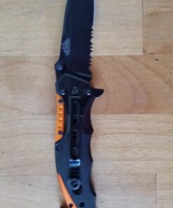 NDZ Performance TAC-Force Spring Assisted Opening EMT EMS Orange Rescue Folding Pocket Knife New 37 71JLnDb1 gL
