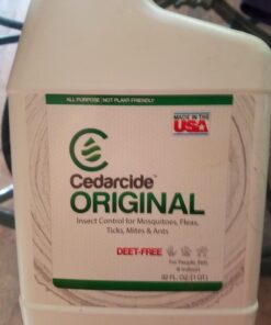 Cedarcide Original Bug Spray | Repel & Kill Fleas, Ticks, Mosquitoes, Mites, Ants & Chiggers | for use on People, Pets & Home | Natural Cedar Oil | Eco-Friendly | Quart 13 71JM4MuI7AL
