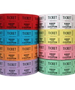 Indiana Ticket CO. 2,000 Pink Raffle Tickets Double Roll, 50/50 Raffle Tickets, Tickets for Events, Carnivals, Door Prizes, Drinks and More 13 71JMFtvDxL 1