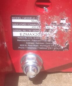 MoJack EZ Max - Riding Lawn Mower Lift, 450lb Lifting Capacity, Fits Most Residential & ZTR Mowers, Space-Saving Folding, Ideal for Mower Maintenance & Repair, Red 1 43 71JMHA6FQpL