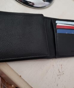 Access Denied Slim Leather Bifold Wallets For Men - Minimalist Mens Wallet RFID Blocking Card Holder With ID Window Box Gifts For Men Black 29 71JNtK1xjiL