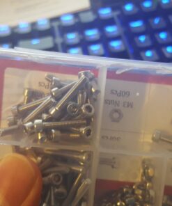 Hilitchi 420pcs M2 M3 Stainless Steel Hex Socket Head Cap Screws Nuts Assortment Kit with Box (304 Stainless Steel) 21 71JORQ3yeOL