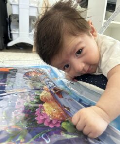 Splashin'kids Inflatable Tummy time Premium Water mat Infants and Toddlers is The Perfect Fun time Play Activity Center Your Baby's Stimulation Growth Multicoloured 25 71JOWue3b1L