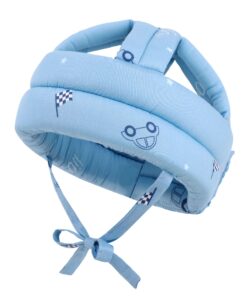Simplicity Baby Infant Toddler No Bumps Safety Helmet Head Cushion Bumper Bonnet Sky Blue Letter Car 8 71JOcLYfEOL