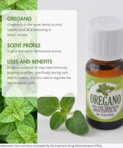 Healing Solutions 10ml Oils - Oregano Essential Oil - 0.33 Fluid Ounces 0.33 Fl Oz (Pack of 1) 16 71JOcsPYNLL