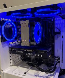 Skytech Gaming Archangel Gaming Computer PC Desktop – Ryzen 5 5600X 3.7GHz, RTX 3060 TI 8G, 1TB NVMe SSD, 16GB DDR4 3200MHz, RGB Fans, Windows 10 Home 64-bit, 802.11AC Wi-Fi, White 5600X | 3060 TI 41 71JOfNn4gPL