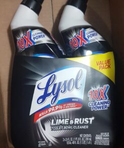 Lysol Remover Toilet Bowl Cleaner 48oz 2X24oz 10X Cleaning Power, Sss, Lime & Rust, Lime & Rust, 48 Ounce 24 Fl Oz (Pack of 2) 31 71JOqw4vxPL