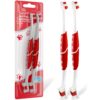 Pet Toothbrush for Dogs, Cats with Soft Bristles - Easy Teeth Cleaning & Dental Care, Non Slip Dual Head Dog Toothbrush - Choose Your Pack (Pack of 2) 2 Count (Pack of 1) 5 71JP1bUvL8S