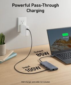 Anker USB C Hub, 565 11-in-1 Laptop Docking station, Dual Monitor Docking Station with 10 Gbps Data Port, 4K HDMI and DisplayPort, 100W Power Delivery, 1 Gbps Ethernet, SD Card Reader for XPS and More 26 71JPHhJRKqL