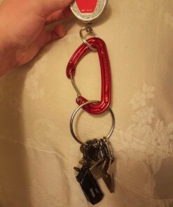 Nite Ize BigRing KeyRing Steel S-Biner - Multi Key Holder Carabiner with 8 Stainless Steel Key-Holding S-Biners - Easy-to-Use Key Organizer 30 71JPPQG402L