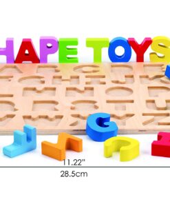 Hape Wooden Alphabet Puzzle| Wooden ABC Letters Colorful Educational Learning Puzzle Toy Board for Toddlers 22 71JPWZUBmYL