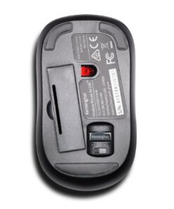 Kensington Silent Mouse-for-Life Wireless USB Mouse - Black (K72392US),1.5" x 2.4" x 4.3" 1.5" x 2.4" x 4.3" 10 71JPY56iQeL