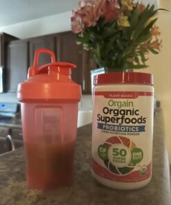 Orgain Organic Greens Powder + 50 Superfoods, Berry - 1 Billion Probiotics for Gut Health, Antioxidants, Vegan, Plant Based, Gluten Free, Non GMO, Dairy Free Juice & Smoothie Mix - 0.62lb 20 Servings (Pack of 1) 26 71JQ23qEmTL 3