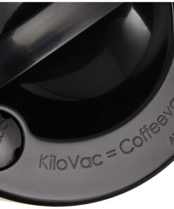 Kilovac - 8 oz to 2.5 lbs Airtight Multi-Use Vacuum Seal Portable Storage Container for Dry Goods, Food, and Herbs - Solid Black Body/Cap 9 71JQeGOqi3L