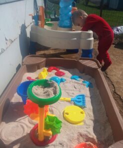 Click N' Play Beach Toys for Kids 3-10 - 18pc Sand Toys Including Sand Buckets for Kids with Sifter, Watering Can, Rake, 4 Hand Tools, 10 Sand Molds & Mesh Beach Toy Bag - Sandbox Toys for Toddlers 18 pc Beach set 29 71JS7NV3gRL